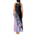 Bowling Strike Graphic Tank Maxi Dress Custom Flaming Ball and Pastel Gradient Swirl Pattern Design - Wonder Print Shop