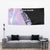 Bowling Strike Graphic Tapestry Custom Flaming Ball and Pastel Gradient Swirl Pattern Design - Wonder Print Shop