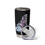 Bowling Strike Graphic Tumbler Cup Custom Flaming Ball and Pastel Gradient Swirl Pattern Design - Wonder Print Shop