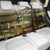 Walleye Fishing Yellow Scales Customize Name Back Car Seat Cover Dark Gradient Water Background - Wonder Print Shop