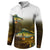Walleye Fishing Yellow Scales Customize Name Button Sweatshirt Dark Gradient Water Background - Wonder Print Shop