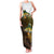 Walleye Fishing Yellow Scales Customize Name Family Matching Tank Maxi Dress and Hawaiian Shirt Dark Gradient Water Background - Wonder Print Shop