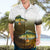 Walleye Fishing Yellow Scales Customize Name Hawaiian Shirt Dark Gradient Water Background - Wonder Print Shop