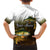 Walleye Fishing Yellow Scales Customize Name Hawaiian Shirt Dark Gradient Water Background - Wonder Print Shop