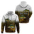 Walleye Fishing Yellow Scales Customize Name Hoodie Dark Gradient Water Background - Wonder Print Shop
