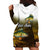 Walleye Fishing Yellow Scales Customize Name Hoodie Dress Dark Gradient Water Background - Wonder Print Shop