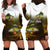 Walleye Fishing Yellow Scales Customize Name Hoodie Dress Dark Gradient Water Background - Wonder Print Shop