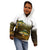 Walleye Fishing Yellow Scales Customize Name Kid Hoodie Dark Gradient Water Background - Wonder Print Shop