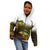 Walleye Fishing Yellow Scales Customize Name Kid Hoodie Dark Gradient Water Background - Wonder Print Shop