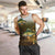 Walleye Fishing Yellow Scales Customize Name Men Tank Top Dark Gradient Water Background - Wonder Print Shop