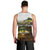 Walleye Fishing Yellow Scales Customize Name Men Tank Top Dark Gradient Water Background - Wonder Print Shop