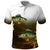 Walleye Fishing Yellow Scales Customize Name Polo Shirt Dark Gradient Water Background - Wonder Print Shop
