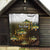 Walleye Fishing Yellow Scales Customize Name Quilt Dark Gradient Water Background - Wonder Print Shop