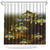 Walleye Fishing Yellow Scales Customize Name Shower Curtain Dark Gradient Water Background - Wonder Print Shop