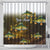 Walleye Fishing Yellow Scales Customize Name Shower Curtain Dark Gradient Water Background - Wonder Print Shop