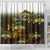Walleye Fishing Yellow Scales Customize Name Shower Curtain Dark Gradient Water Background - Wonder Print Shop