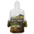 Walleye Fishing Yellow Scales Customize Name Wearable Blanket Hoodie Dark Gradient Water Background - Wonder Print Shop