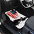 Custom Flag American Fishing Car Mats Fish Silhouette in Grunge Patriotic - Wonder Print Shop