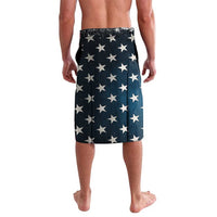 Custom Flag American Fishing Lavalava Fish Silhouette in Grunge Patriotic - Wonder Print Shop