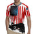 Custom Flag American Fishing Rugby Jersey Fish Silhouette in Grunge Patriotic - Wonder Print Shop