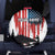 Custom Flag American Fishing Spare Tire Cover Fish Silhouette in Grunge Patriotic - Wonder Print Shop