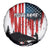 Custom Flag American Fishing Spare Tire Cover Fish Silhouette in Grunge Patriotic - Wonder Print Shop