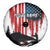 Custom Flag American Fishing Spare Tire Cover Fish Silhouette in Grunge Patriotic - Wonder Print Shop