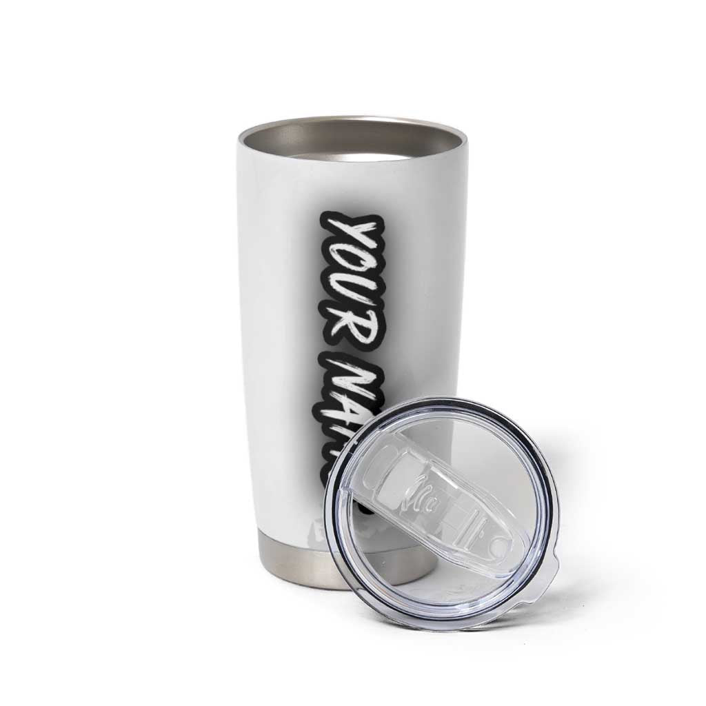 Custom Flag American Fishing Tumbler Cup Fish Silhouette in Grunge Patriotic - Wonder Print Shop