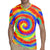 Colorful Tie Dye Spiral Goft Rugby Jersey Custom Name in Retro Psychedelic Style Design - Wonder Print Shop