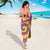 Colorful Tie Dye Spiral Goft Sarong Custom Name in Retro Psychedelic Style Design - Wonder Print Shop