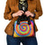 Colorful Tie Dye Spiral Goft Shoulder Handbag Custom Name in Retro Psychedelic Style Design - Wonder Print Shop