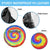 Colorful Tie Dye Spiral Goft Spare Tire Cover Custom Name in Retro Psychedelic Style Design - Wonder Print Shop