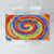 Colorful Tie Dye Spiral Goft Tablecloth Custom Name in Retro Psychedelic Style Design - Wonder Print Shop