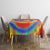 Colorful Tie Dye Spiral Goft Tablecloth Custom Name in Retro Psychedelic Style Design - Wonder Print Shop