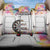 Custom Name Darts Back Car Seat Cover Funny Dartboards Colorful Paint Aim Shoot Swear Repeat - Wonder Print Shop