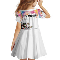 Custom Name Darts Family Matching Off Shoulder Maxi Dress and Hawaiian Shirt Funny Dartboards Colorful Paint Aim Shoot Swear Repeat - Wonder Print Shop