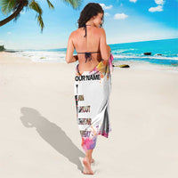 Custom Name Darts Sarong Funny Dartboards Colorful Paint Aim Shoot Swear Repeat - Wonder Print Shop