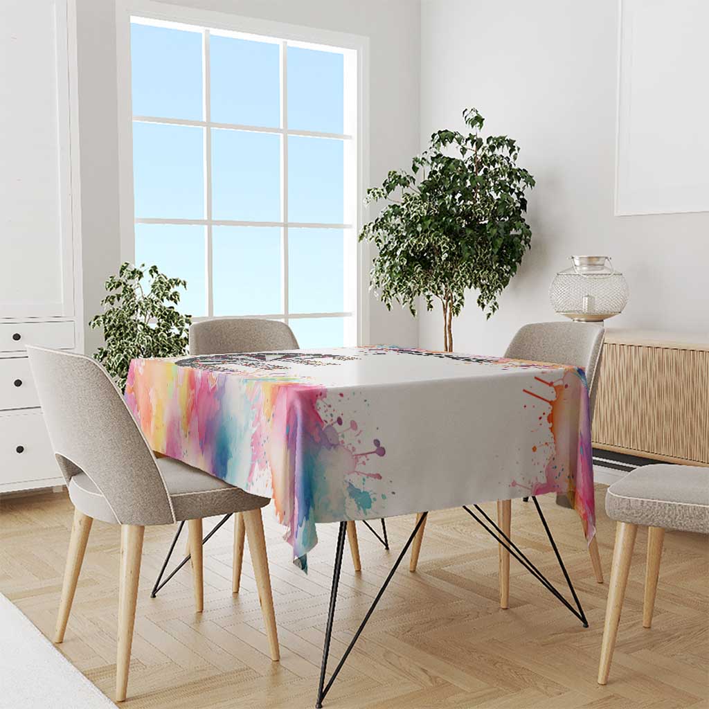 Custom Name Darts Tablecloth Funny Dartboards Colorful Paint Aim Shoot Swear Repeat - Wonder Print Shop