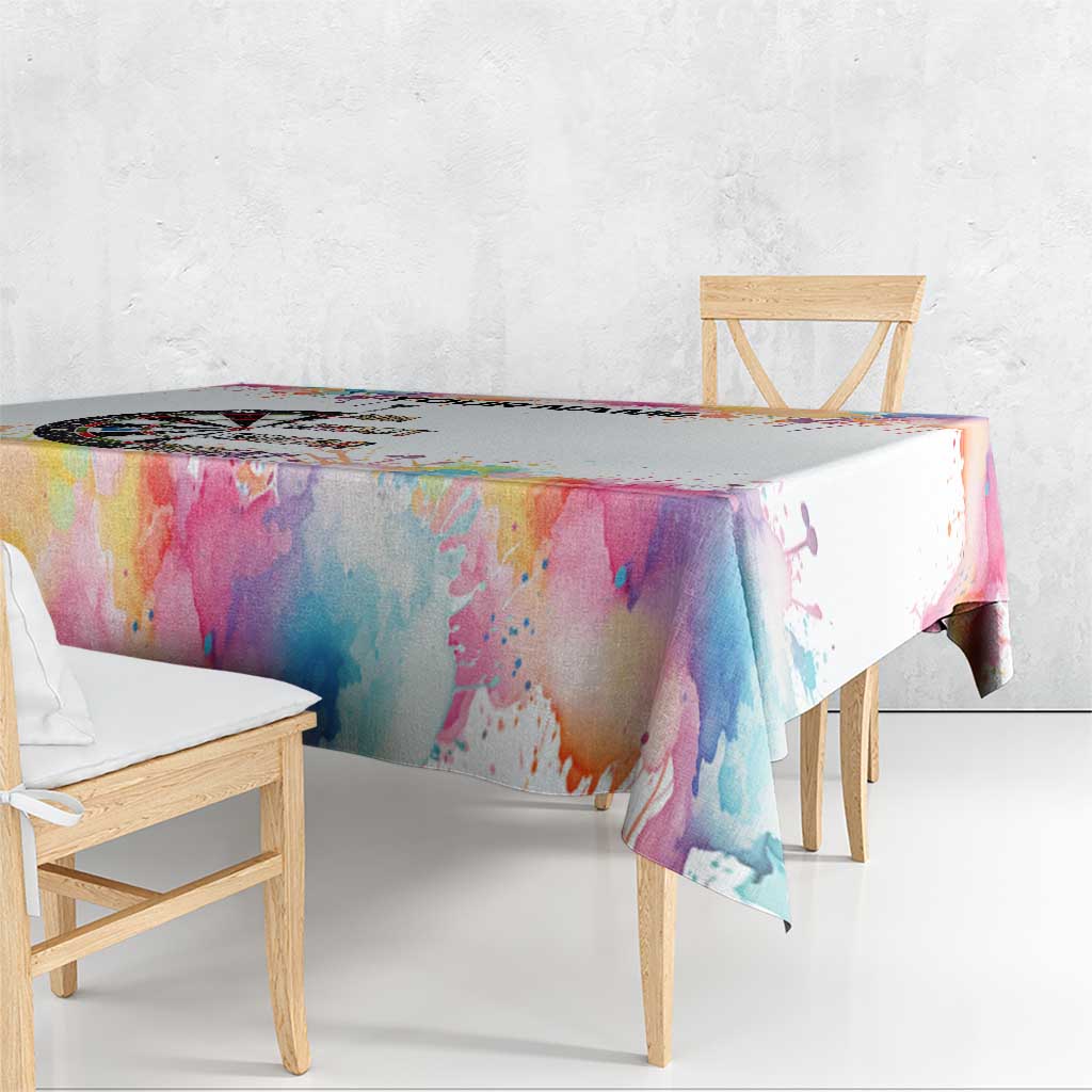 Custom Name Darts Tablecloth Funny Dartboards Colorful Paint Aim Shoot Swear Repeat - Wonder Print Shop