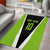 Personalized Custom Bass Fishing Area Rug Jumping Fish Graphic and Green Black Honeycomb - Wonder Print Shop