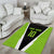 Personalized Custom Bass Fishing Area Rug Jumping Fish Graphic and Green Black Honeycomb - Wonder Print Shop