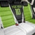 Personalized Custom Bass Fishing Back Car Seat Cover Jumping Fish Graphic and Green Black Honeycomb - Wonder Print Shop