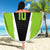 Personalized Custom Bass Fishing Beach Blanket Jumping Fish Graphic and Green Black Honeycomb - Wonder Print Shop