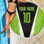 Personalized Custom Bass Fishing Beach Blanket Jumping Fish Graphic and Green Black Honeycomb - Wonder Print Shop