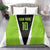 Personalized Custom Bass Fishing Bedding Set Jumping Fish Graphic and Green Black Honeycomb - Wonder Print Shop