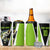 Personalized Custom Bass Fishing 4 in 1 Can Cooler Tumbler Jumping Fish Graphic and Green Black Honeycomb - Wonder Print Shop