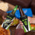 Personalized Custom Bass Fishing 4 in 1 Can Cooler Tumbler Jumping Fish Graphic and Green Black Honeycomb - Wonder Print Shop