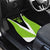 Personalized Custom Bass Fishing Car Mats Jumping Fish Graphic and Green Black Honeycomb - Wonder Print Shop