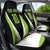 Personalized Custom Bass Fishing Car Seat Cover Jumping Fish Graphic and Green Black Honeycomb - Wonder Print Shop