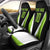 Personalized Custom Bass Fishing Car Seat Cover Jumping Fish Graphic and Green Black Honeycomb - Wonder Print Shop